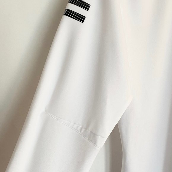 NWOT Adidas Club Mid-layer 1/4 Zip Long Sleeve Women - White, Black size M - Picture 6 of 11
